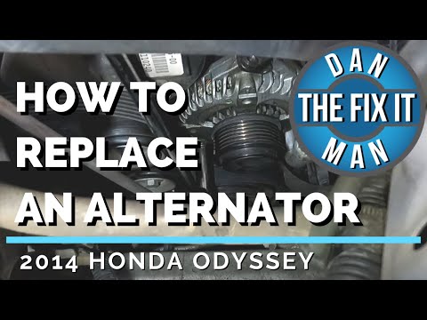 2014 Honda Odyssey Alternator Replacement - DIY Tutorial