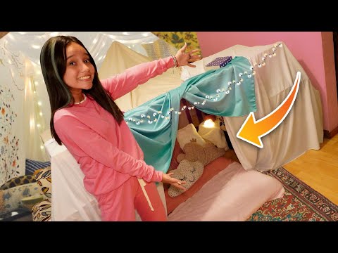 CONSTRUYO una CASITA de SÁBANAS
