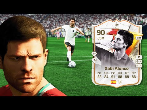 90 GOLAZO XABI ALONSO OBJECTIVE PLAYER REVIEW | EA FC 24 ULTIMATE TEAM