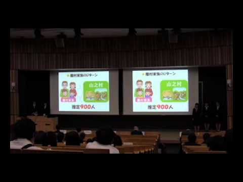 コミュニケーション社会学科 第54回インナー大会3位入賞　西村ゼミ生によるプレゼンテーション