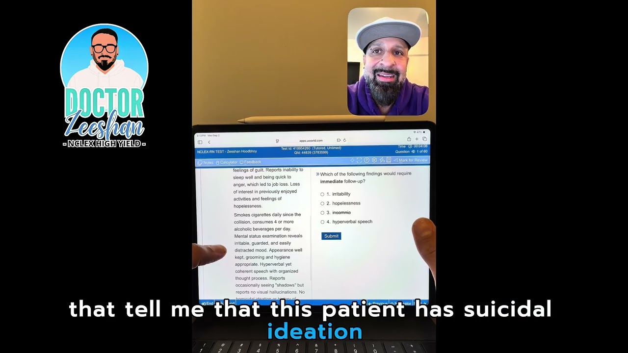 Dr. Zee Mental Health NCLEX Case Study