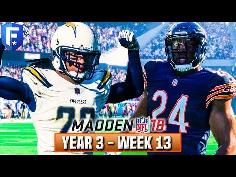 Madden 18 Bears Franchise Year 3 - Week 13 vs Chargers | Ep.52
