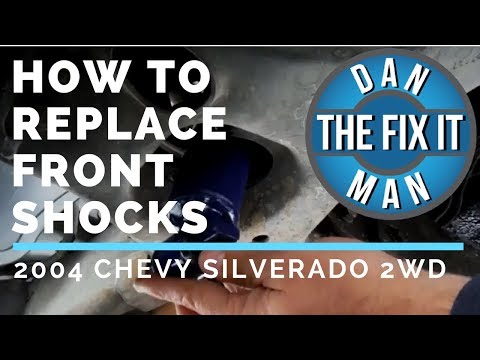 HOW TO REPLACE FRONT SHOCKS 2004 CHEVY SILVERADO 1500 2WD - DIY