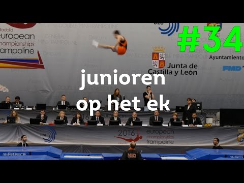 Juniorenwedstrijd op het EK trampolinespringen - Triffis TV Vlog 34