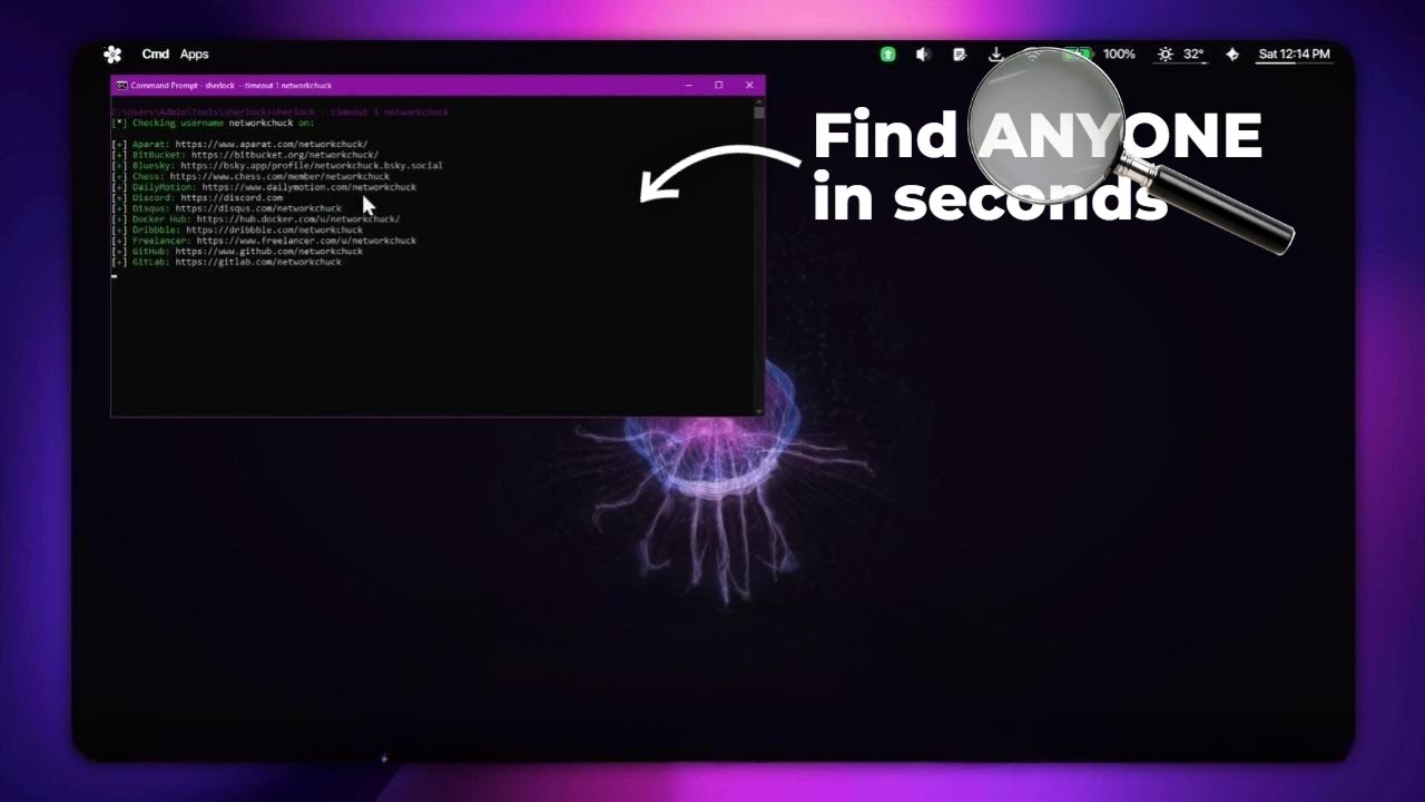 How hackers find ANYONE using Sherlock (OSINT in under 6 minutes)