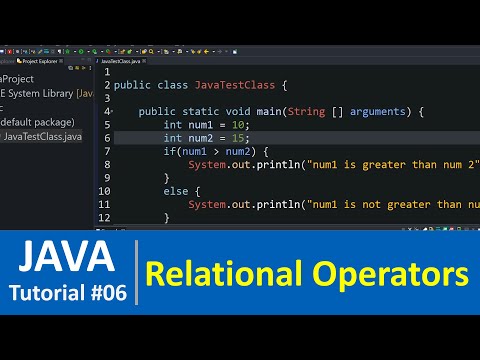 Java Tutorial 6 Equality And Relational Operators In Java Programming