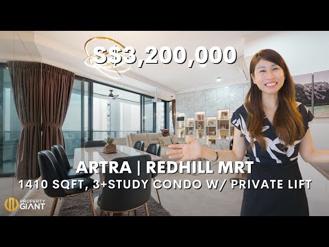 Singapore City-fringe 3+Study Condo with Private Lift & Just 2 mins Walk to Redhill MRT | ARTRA