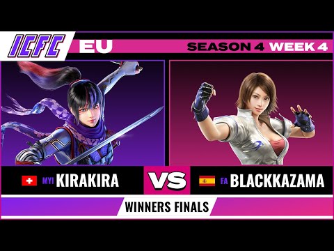 KiraKira (Kunimitsu) vs. BlackKazama (Asuka) Winners Final - ICFC EU Tekken 7 Season 4 Week 4