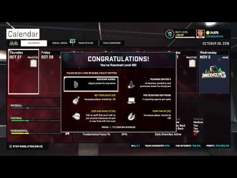 NBA2K15 All-Sim My Gm Mode - New York Knicks #12 (PS4)