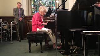 100 yr old grandmother plays &quot;How Great Thou Art!&quot; at church service