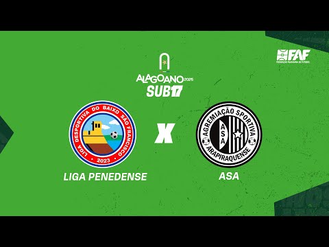 LIGA PENEDENSE x ASA | ALAGOANO SUB-17 2025 - 1ª RODADA | AO VIVO E COM IMAGENS