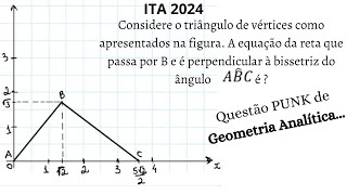 (ITA) Equação da reta perpendicular à bissetriz de um dos vértices de um triângulo [Geom Analítica]