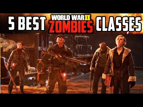 TOP 5 CLASS LOADOUTS IN COD WW2 ZOMBIES! (Best Setups)