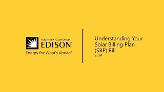 Understanding Your Solar Billing Plan (SBP) Bill
