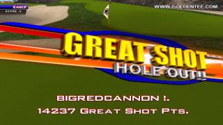 preview picture of video 'Golden Tee Great Shot on Turtle Island!'