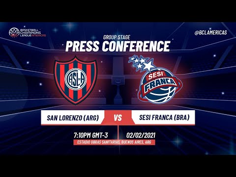 PRESS CONFERENCE - San Lorenzo v Franca - Basketball Champions League Americas
