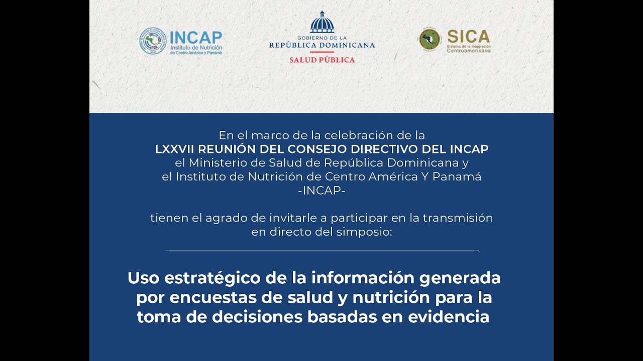 Uso estratégico de datos en salud y nutrición | Seminario INCAP