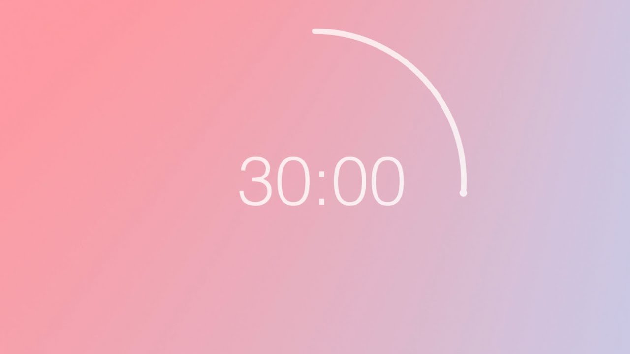 30 minute countdown timer - Pastel Color Wheel background