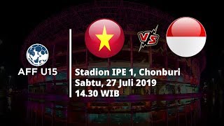 Sedang Berlangsung! Pertandingan Piala AFF U15 Vietnam Vs Indonesia