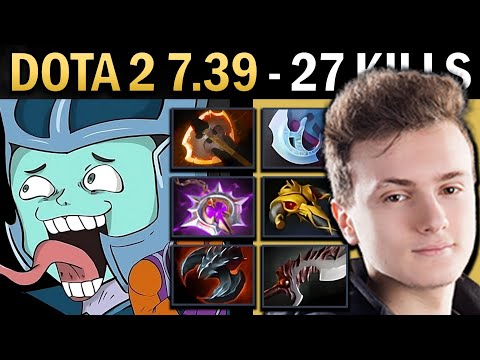 Phantom Assassin Gameplay Miracle with 27 Kills and Nullifier - Dota 7.39