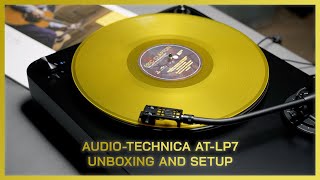 Video thumbnail for Less is More - Audio Technica AT-LP7 Unboxing and Setup by Late Night Unboxing