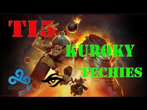 DOTA 2 #TI5 - SECRET VS C9 (Best moments Kuroky playing Techies)