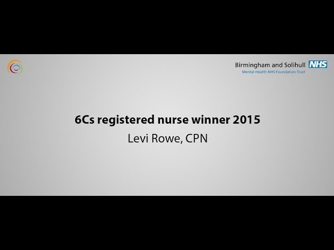 BSMHFT 6Cs Nursing Award 2015 -  Levi Rowe, CPN