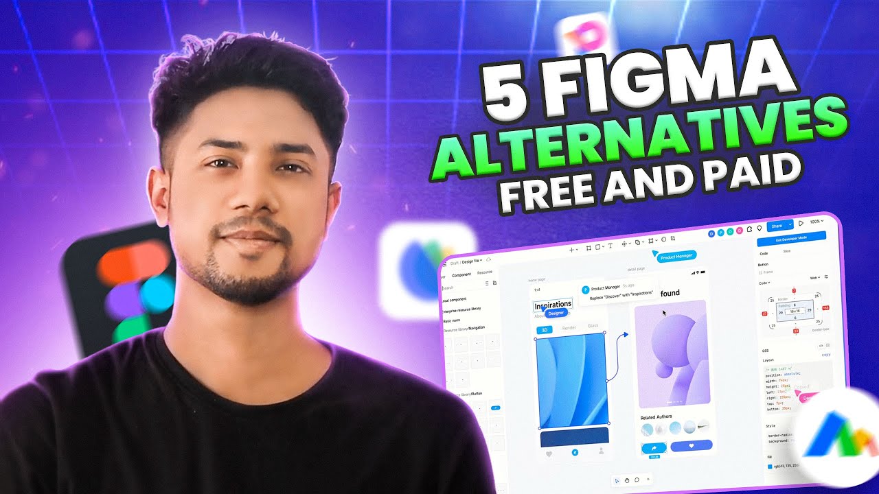 Top 5 Figma Alternatives || Best Free & Paid Design Tools 2024 || @StepByStepTutorial_