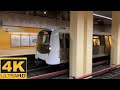 4K 60fps Bucharest Metro BOMBARDIER Trains At Timpuri Noi And Basarab Stations On M1 Line