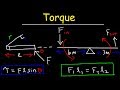 Torque, Basic Introduction, Lever Arm, Moment of Force, Simple Machines & Mechanical Advantage