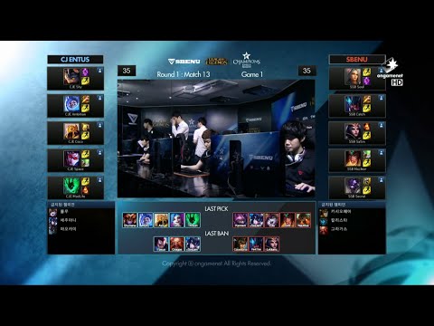 CJ vs SSB Game 1 Highlights (Champions Korea Summer 2015)