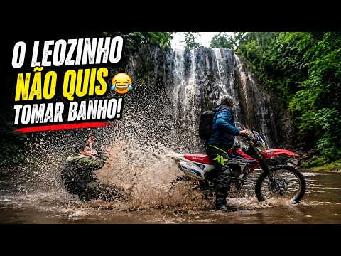 ROLÊ NAS CACHOEIRAS DE ANGATUBA 🌊😂 | Tentamos Dar Banho no Leozinho e Deu Ruim!