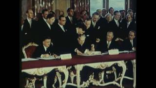 Unterzeichnung des Österreichischen Staatsvertrags / Signing of the Austrian State Treaty - part 1