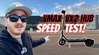 How fast!? VMAX VX2 Hub Electric Scooter SPEED TEST!