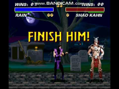Ultimate Mortal Kombat 3 Deluxe (SNES Hack) Rain Lightning Fatality on Motaro & Shao Kahn