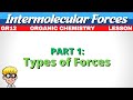 Intermolecular Forces Organic Chemistry Grade 12 Introduction