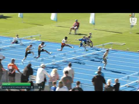 Boys U10 60m Hurdles TF 1: 2021 Commonwealth Bank State Track and Field Championships // LAVicTV