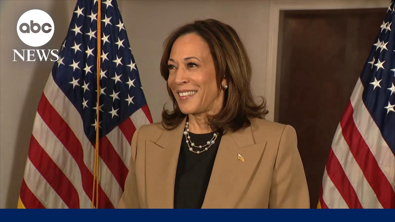 Harris speaks to reporters in Philadelphia ahead of rally in Georgia