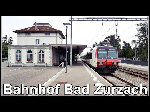 Nice Railway Station in Switzerland / Bahnhof Bad Zurzach, Aargau, Schweiz