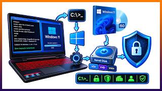 WİNDOWS 11 KOMUTLAR  ile Sanal Disk Oluşturup İşletim Sistemi Kurma