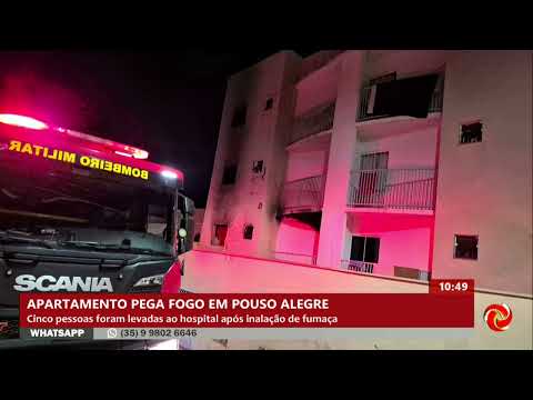 Incêndio em apartamento deixa feridos em Pouso Alegre
