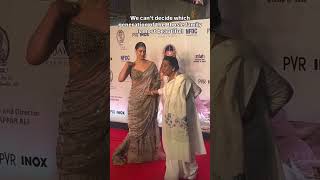 Asha Bhosle and Zanai Bhosle grace the Umrao Jaan carpet!