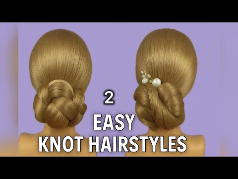2 Easy & Chic Knot Hairstyles | Quick Hair Tutorial 💕