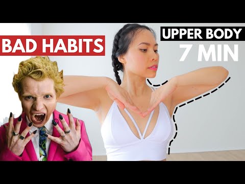 7 Min INTENSE upper body BURN🔥arms, chest, neck, shoulders, bra bulge. Ed Sheeran Bad Habits