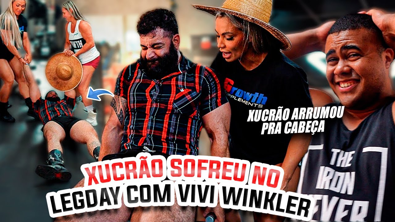 XUCRÃO ENCAROU A VIVI WINKLER NO TREINO DE PERNA COM BITELO