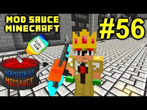 Minecraft Mod Sauce Ep. 56 - AE2 Mega Auto Crafting !!! ( HermitCraft Modded Minecraft )