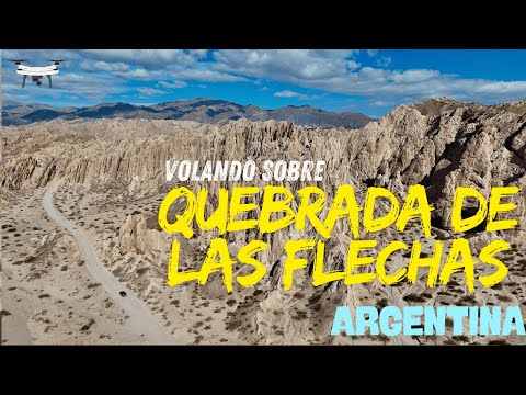 Quebrada de las Flechas Salta Argentina DRONE FOOTAGE