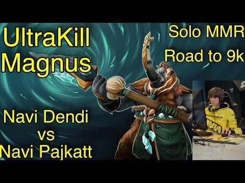 Navi Dendi vs Navi Pajkatt | solo mmr |ULTRA KILL DENDI | Road to 9k
