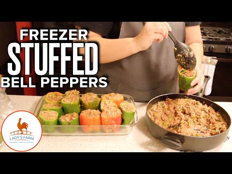 Best Freezer Meal - Stuffed Bell Peppers 🫑