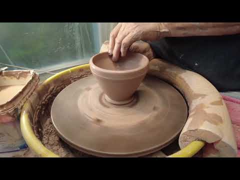 Making Ramen Noodle Chopstick Bowls On The Potters Wheel